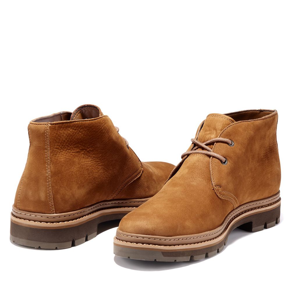 Timberland Chukka Μποτακια Ανδρικα Καφε - Port Union Waterproof - Greece 4635107-CU